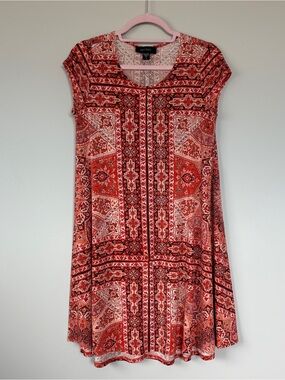 ❤️ KAREN KANE Boho Swing Dress S made in USA